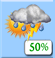This Afternoon: A chance of showers and thunderstorms. Partly sunny. High near 78, with temperatures falling to around 74 in the afternoon. West wind around 5 mph. Chance of precipitation is 50%. New rainfall amounts less than a tenth of an inch possible. This Afternoon: Chance Showers And Thunderstorms