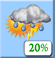 Thursday: A slight chance of rain before 11am, then a slight chance of showers and thunderstorms between 11am and noon, then showers and thunderstorms likely between noon and 5pm, then a slight chance of rain. Partly sunny. High near 68, with temperatures falling to around 65 in the afternoon. East southeast wind 0 to 3 mph. Chance of precipitation is 60%. New rainfall amounts less than a tenth of an inch possible. Thursday: Slight Chance Showers And Thunderstorms then Showers And Thunderstorms Likely