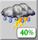 Saturday: A chance of rain before 11am, then a chance of showers and thunderstorms between 11am and noon, then a slight chance of showers and thunderstorms between noon and 1pm, then a chance of showers and thunderstorms between 1pm and 2pm, then a slight chance of showers and thunderstorms between 2pm and 3pm. Mostly cloudy. High near 78, with temperatures falling to around 76 in the afternoon. West southwest wind around 5 mph. Chance of precipitation is 40%. New rainfall amounts less than a tenth of an inch possible. Saturday: Chance Showers And Thunderstorms then Slight Chance Showers And Thunderstorms